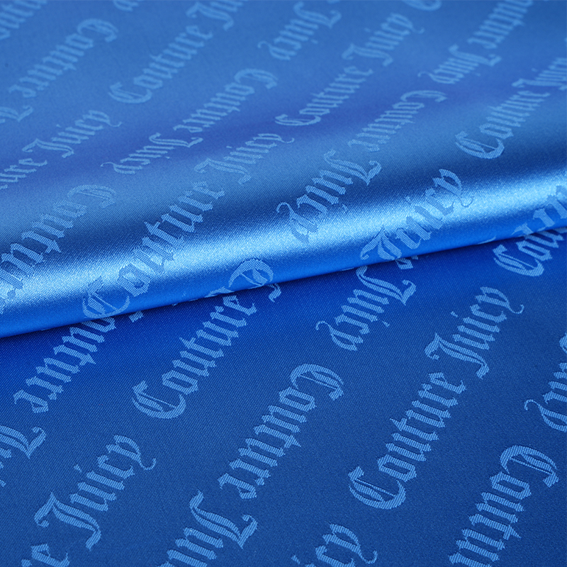 Kain Jacquard Huruf Satin Regangan 75D