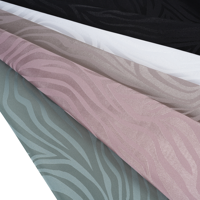75D*150D+40D Regangan Satin Zebra Jacquard