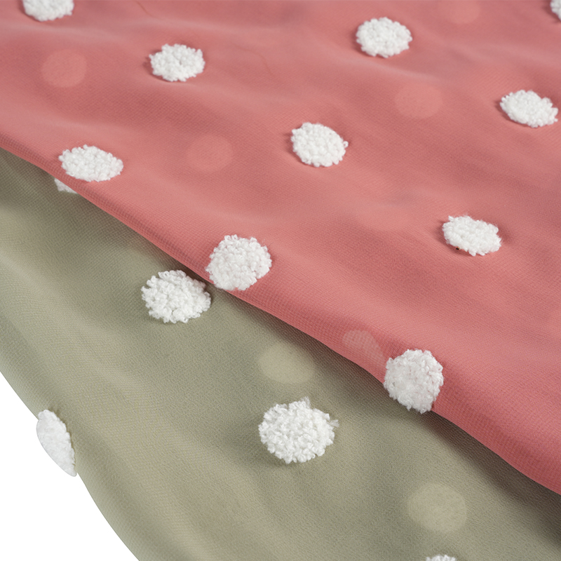 75d/18t Flat Chiffon Dengan Fabrik Sulaman Tuala