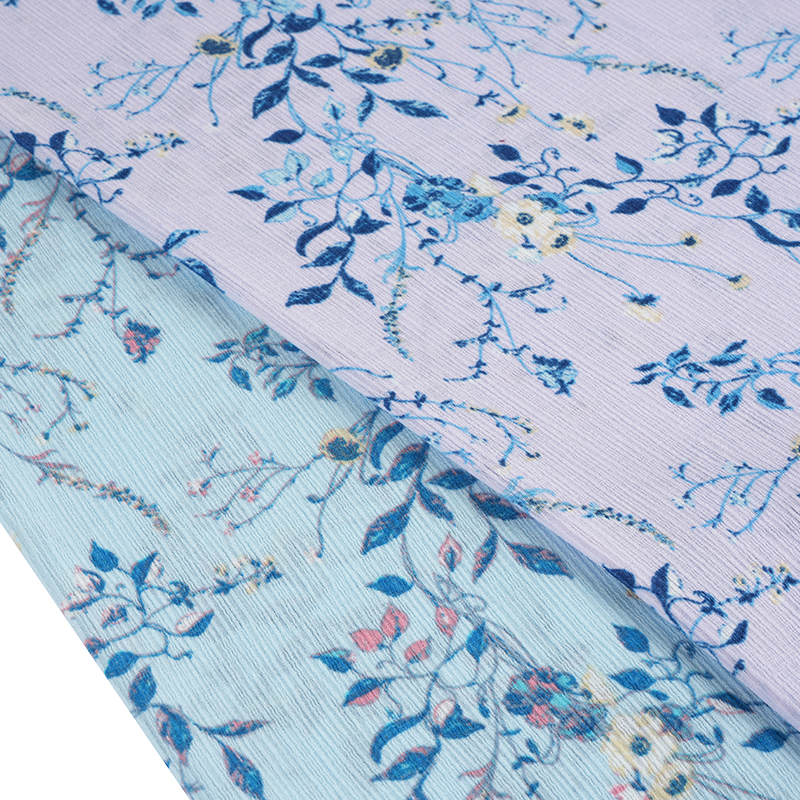 50*68 Kain Tera Air Bunga Sutera Komposit Kulit Keriput Bunga Raya