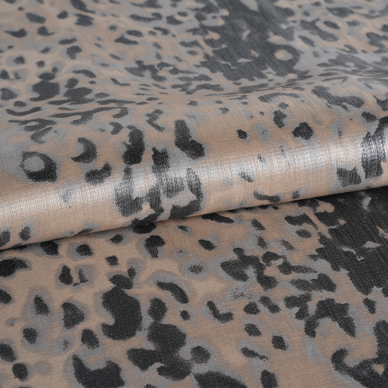 20h*21s Kain Cetakan Leopard Kecil Kapas Emas Tebal