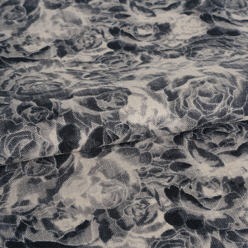 Pakaian Dalam 320D Kain Cetakan Rose Melange