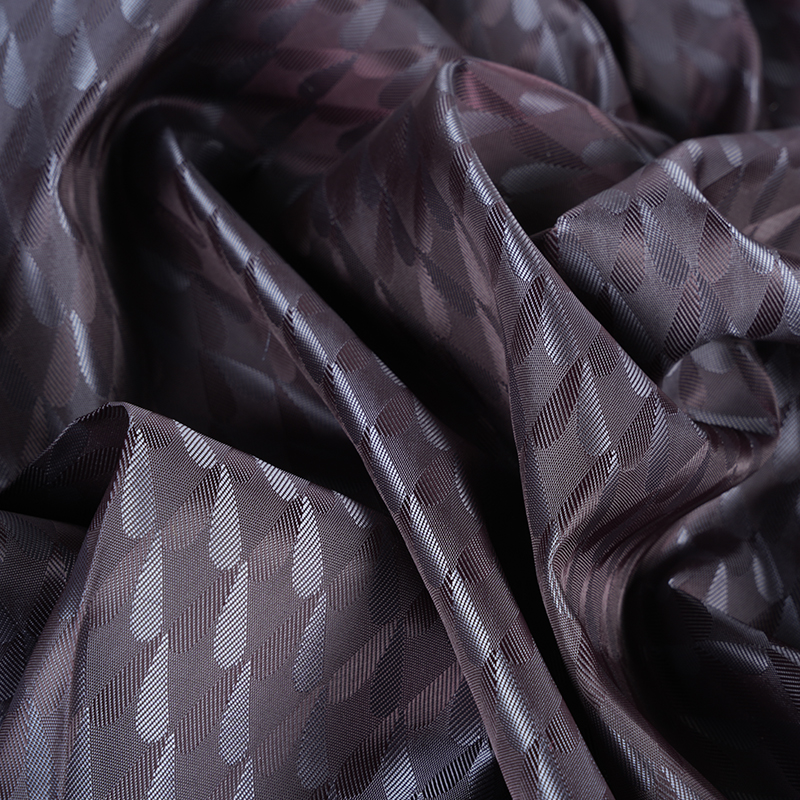 Poliester Kationik Dua Warna Symmetrical Love Jacquard Dyeing