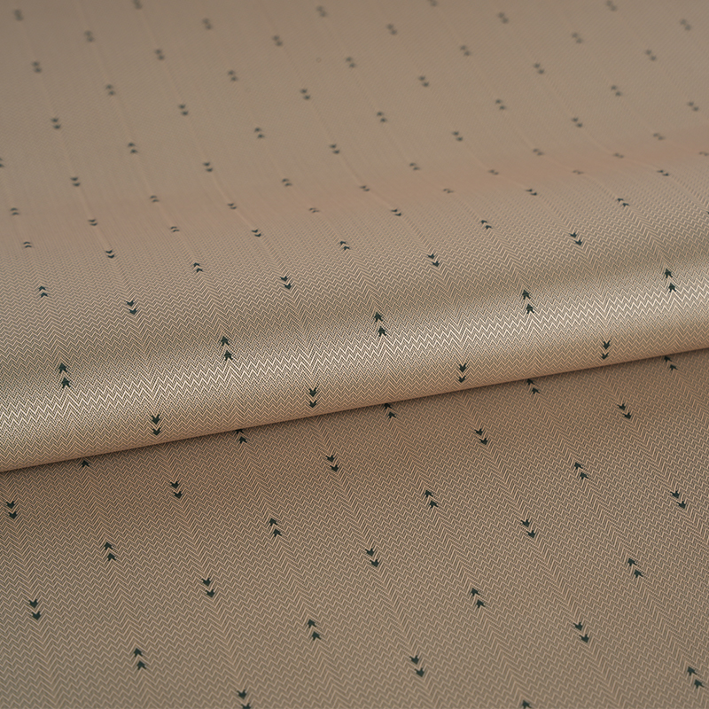 Poliester Putih Filamen Beralun Anak Panah Jalur Jacquard