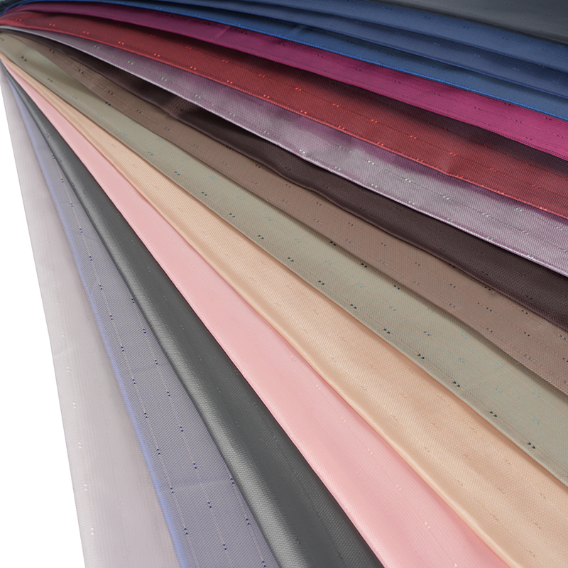 Poliester Putih Filamen Beralun Anak Panah Jalur Jacquard