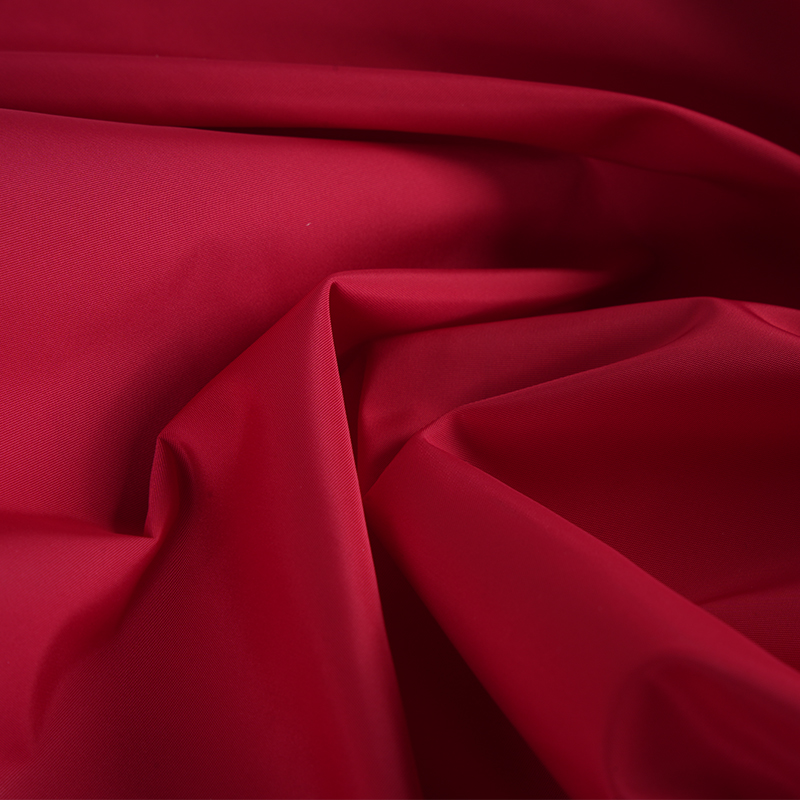 75D FDY Memori Tiruan Plain Twist Penuh Dengan Salutan PU dan Fabrik Kalis Air