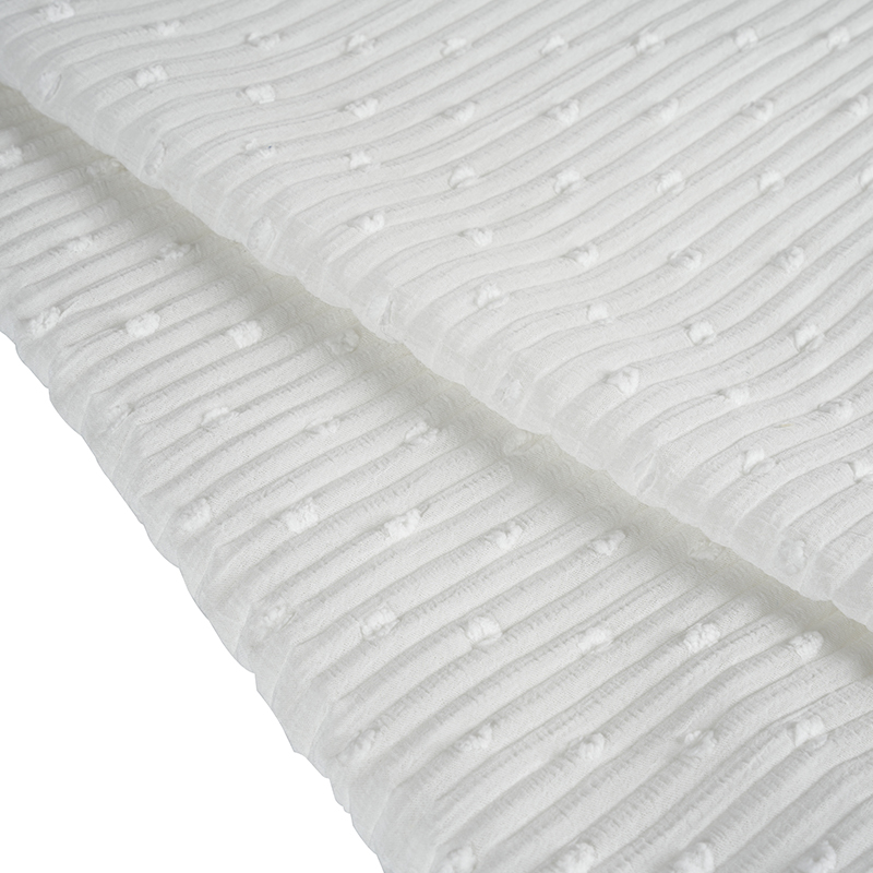 Benang Poliester Meniru Kain Percetakan Buih Daun Rami